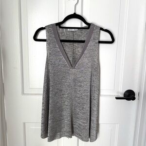 Zara Gray Relaxed Sleeveless Tank Top